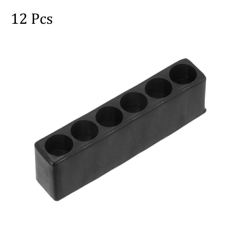 sourcing map 12pcs Plastic Hex Shank Screwdriver Bit Holder Organizer