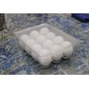 Dependable Industries inc. Essentials Stackable Plastic Covered Egg Tray Holder,