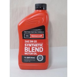 Motorcraft SAE 5W-20 Synthetic Blend Motor Oil XO5W20Q1SP 1 Quart