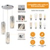 LMQNINE 3 Light Chrome Pendant Lighting Modern Pendant Light, Mini