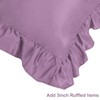 sourcing map Luxury Satin Oxford Pillowcases, Pair of 2 Mauve