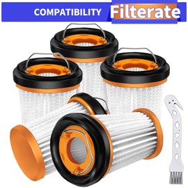 5 Pack Replacement Fabric Vacuum Filter for Shark ION W1 WV200UK WV251UK Cordless Handheld Vacuum WV201, WV205, WV220. Compare to Part # XHFWV200