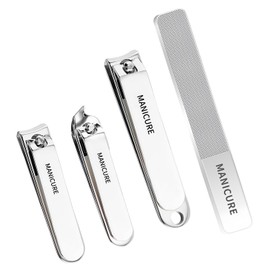 FIXBODY Heavy-Duty Nail Clippers,High-Carbon Steel, Double-Sharpened Blades, Fingernail & Toenails Clippers for Men & Women