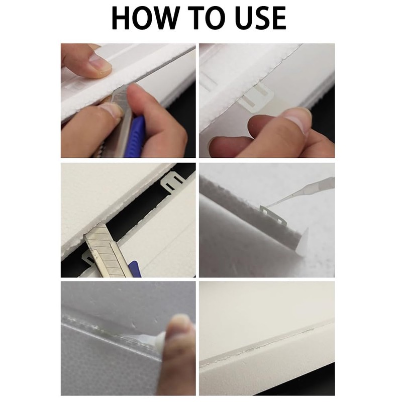 URIMPAVIDO 20PCS RC Plane Hinge Folding Leaf Paper Hinges Model