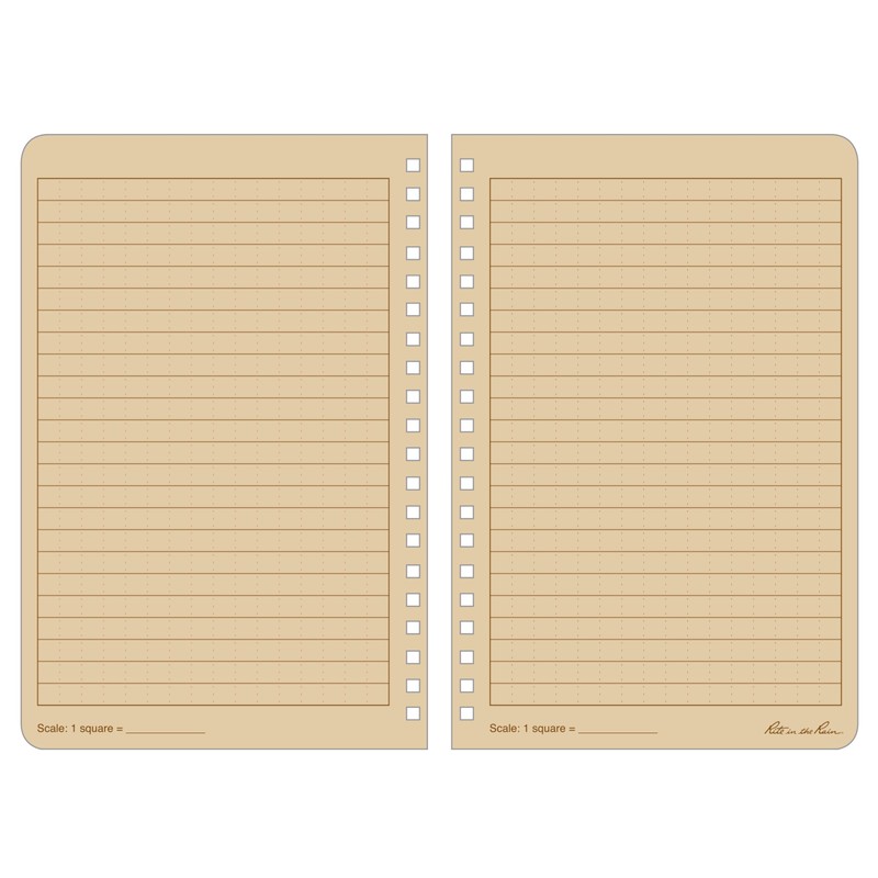 Rite in the Rain Weatherproof Side Spiral Notebook, 4.625" x