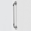 Collections Etc Slip-Resistant Chrome Grab Bar, Silver