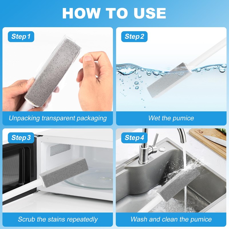 3 Pack Pumice Stone for Cleaning Gas Stove Grates &