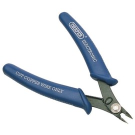 Draper 52589 Electronic Flush Cut Nipper, 130mm , Blue
