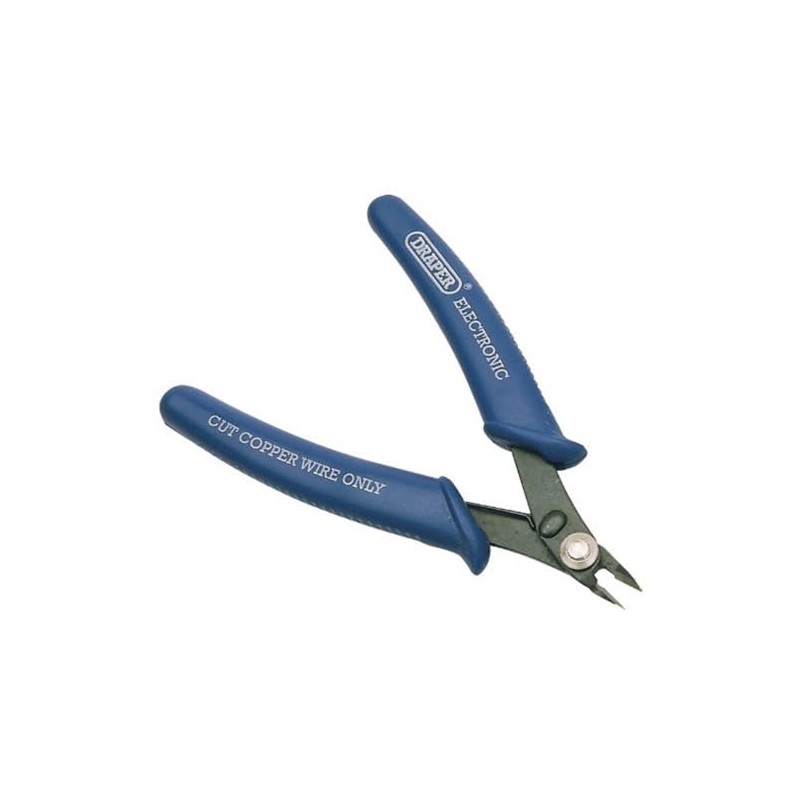 Draper 52589 Electronic Flush Cut Nipper, 130mm , Blue