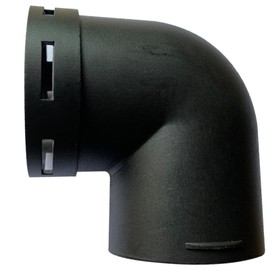 NIYATA Auxiliary Heater Air Outlet Connection 75 mm Auxiliary Heater Accessories Plastic, Heating Guide Pipe Angle Ventilation Slot, Diesel Auxiliary Heater