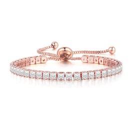 Women's Bracelet, Popular, Pink Gold, Stainless Steel Chain, Hypoallergenic, Silver, Bangle, Simple, Women's Bracelet, String Bracelet, Hawaiian Jewelry, Stainless Steel