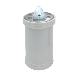 Lumino Elettrico a Led 15,2cm, Durata 90gg, bianco con Luce fissa bianca