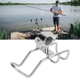 Fishing Rod Holder Clamp, 316 Stainless Steel, High Stability, Aesthetics, Comfortable Grip, Fishing Rod Holder for Boat, Strong Clamping Force for Canoe (25 mm)