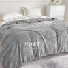 Homebliss Cuddly Blanket, 130 x 150 cm, Fluffy Fleece Blanket,