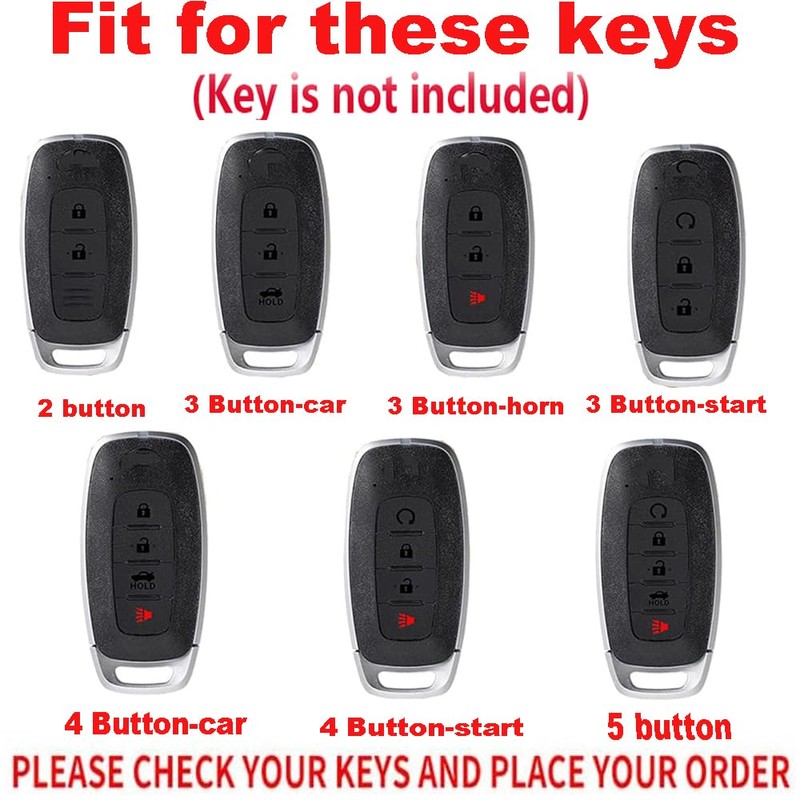 TECART Key Fob Cover Case Fit for Nissan Rogue Pathfinder