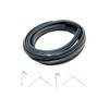 Universal 3 Sided Cooker Oven Rubber Door Seal + Clips.