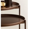 Kate and Laurel Ulani Round Metal Accent Tables, 2 Piece,