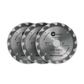 Dapetz ® TCT Circular Wood Fine Cut Saw Blade 165mm x 30mm Bore 16, 24 & 30 Teeth Mitre Hardened Tempered Fits A Multitude of Circular Saws 3Pcs