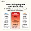 Tipsy M1 IEM, Bamboo Fiber Diaphragm in-Ear Monitor, Warm, Lively