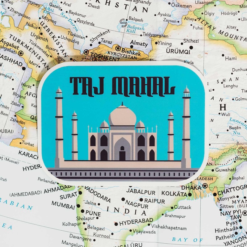 Vagabond Heart Taj Mahal Weatherproof Vinyl Sticker
