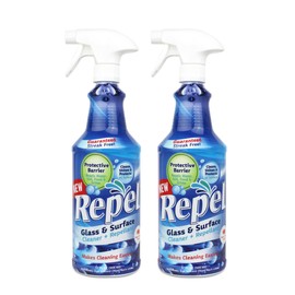 Clean-X REPEL Glass & Surface Cleaner 32 fl. oz. - Cleans & Repels water spots and dirt on glass, mirror, tile and multi surface by UNELKO (2)