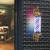 Kaichenyt Barber Rotating Light 110V 35.43in Wall-Mounted Barber Pole 50