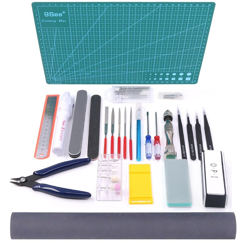 Findfly 36Pcs Modeler Basic Tools Craft Set Hobby Building Tools