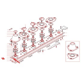Code 26098 M8X20 Bolt for Gribaldi Salvia DM Series Disc Mower