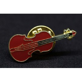 Viola Pin Brooch Miniblings Pin Instrument Music Violin Brown Mini, 40mm, Metal