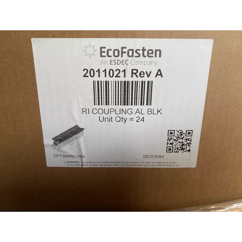 Ecofasten 24 Qty - EcoFasten 2011021 Rev A RI Coupling