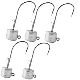 FOLANDO 5PCS Jig Heads Hooks Sharp Jig Heads Hooks for Soft Lure Fishing Hooks for Bass Trout Freshwater Saltwater Jig Head Hooks 6g