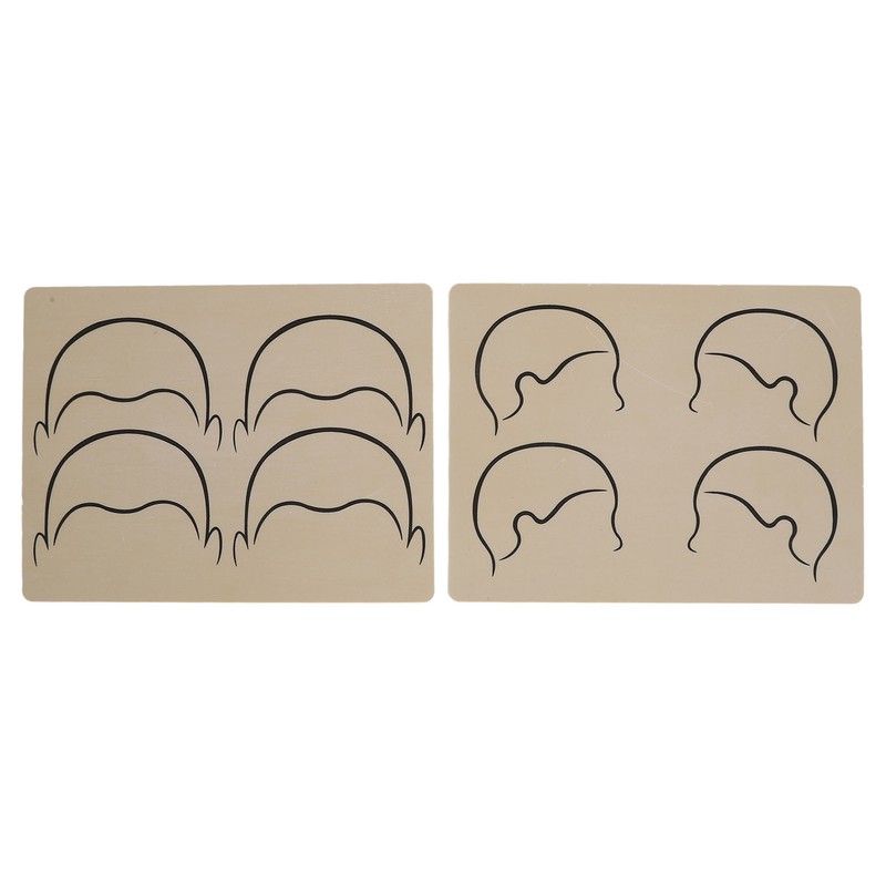 10pcs Tattoo Scalp Practice Skin Front Side Ink Free Rubber