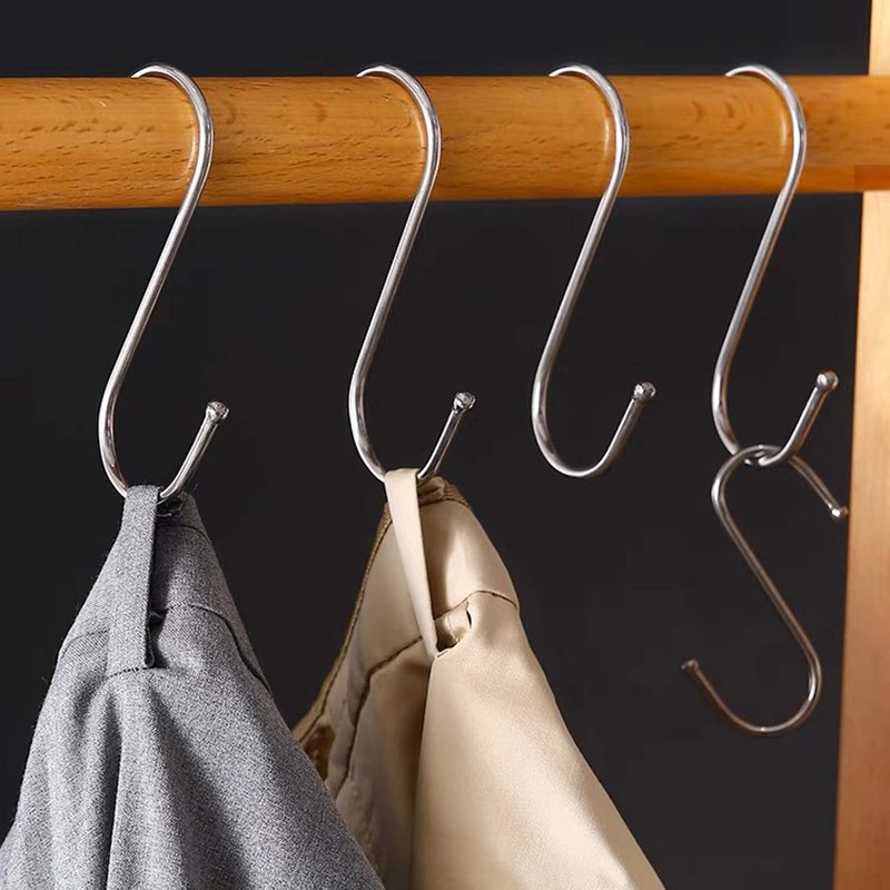 10 Pack in Pack S Shaped Hooks Hanging Hooks Hangers