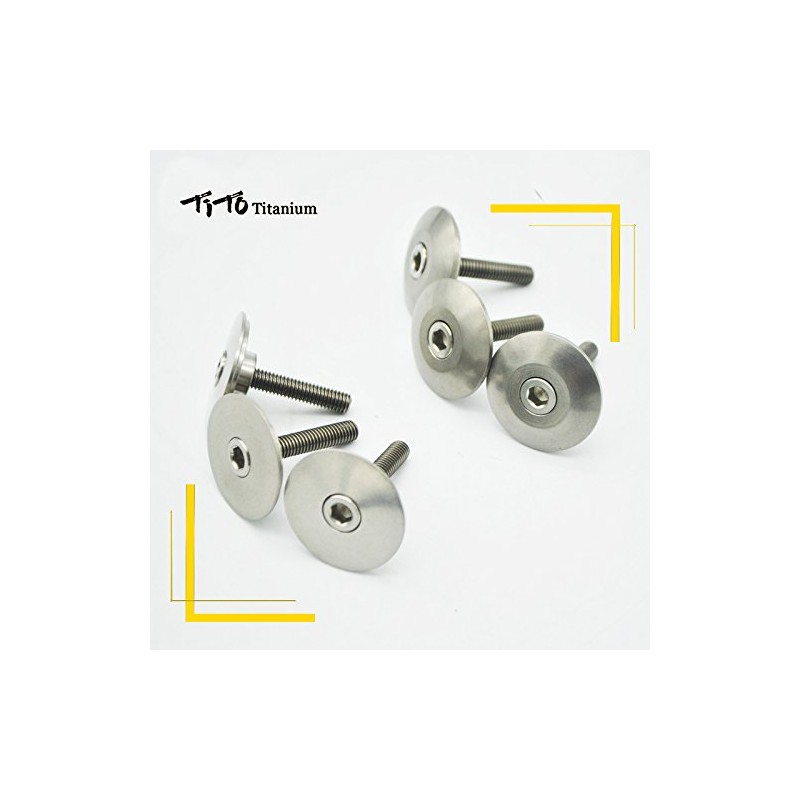 TiTo Titanium Mountain Bike Headset Caps Bicycle Parts Titanium CNC