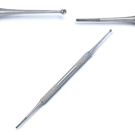 AAProTools Footcare Stainless Steel - Tools - Satin Edge Ingrown Toe Nail File & Cleaner Podiatry Chiropody Instruments.