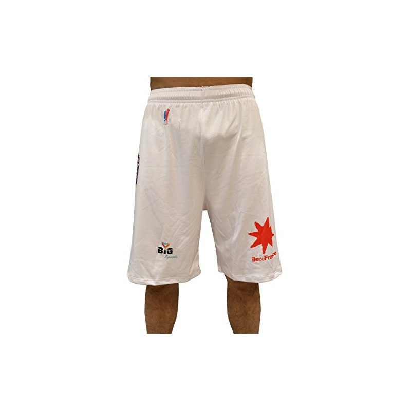 Bigsport Boris Diaw 2017-2018 Basketball Shorts for Men XX-Small White