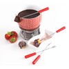 Mastrad Fondue Set - Includes Ceramic Fondue Pot, Stainless Steel