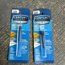 Century Drill & Tool Lot of 2 Century Drill & Tool 78104 Flame High Speed Steel Rotary Cutter
