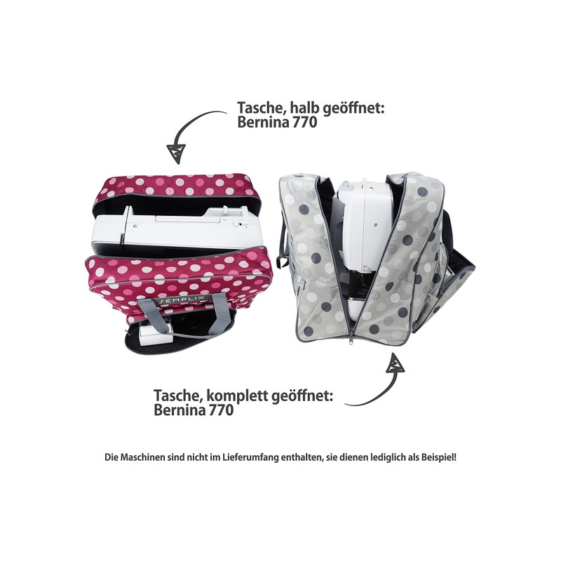 Semplix Sewing Machine Bag XL Polka Dots 52 x 42