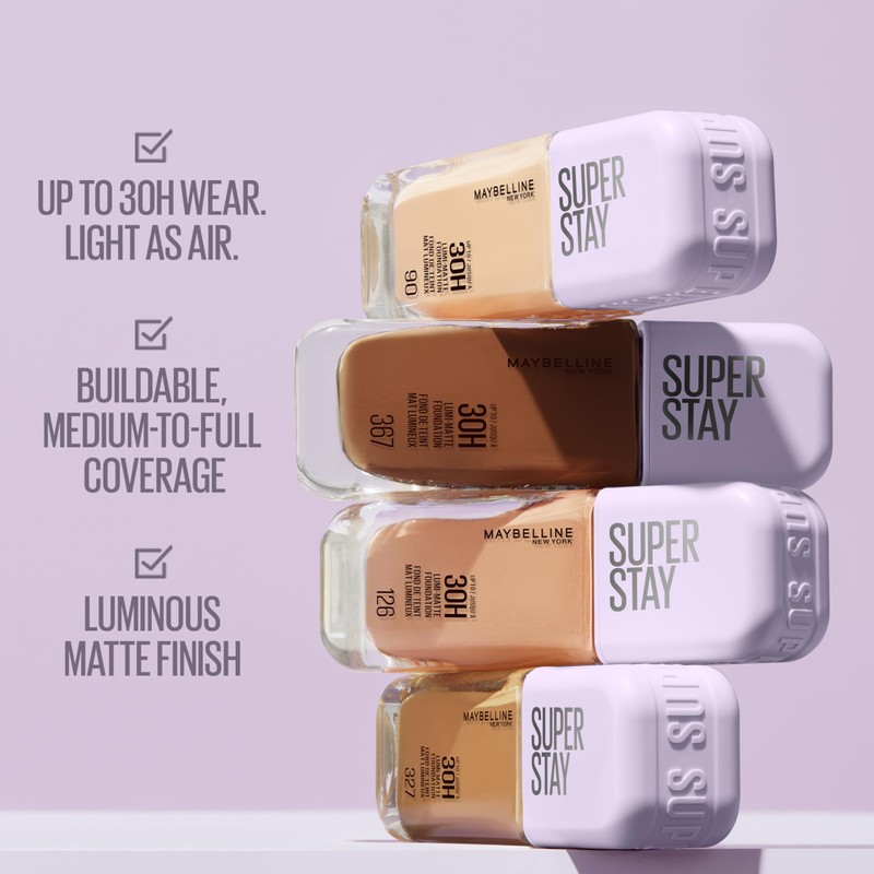 Maybelline New York Super Stay up to 30H Lumi-Matte Foundation