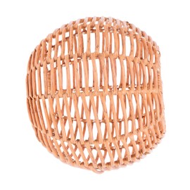 CAXUSD Floor Lamp Rattan Shade Plastic Wicker Ceiling Light Retro Style for Home