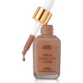 Serúm Facial con Color y Colágeno, Color Nuez Fórmula con Colágeno Reflex