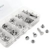 KLEBERINO Book Screws Assortment Box | 100 Pieces Bookbinding Screws