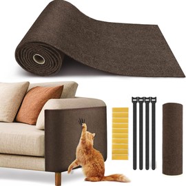 【Super Sticky】 Cat Scratch Furniture Protector Self Adhesive Scratching Mat Couch Protector from Cat Claws Furniture Protectors from Scratching Pad Carpet Anti Cat Scratcher Deterren Sticky Wall Mat