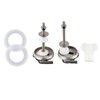 2 x Toilet Seat Hinges Toilet Seat Fixings Fixings Top