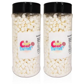 Sarah's Candy Factory Variety Dehydrated Marshmallow Bits, Vanilla Marshmallows in Jar, Assorted Marshmallows in Jar (Vanilla-Vanilla) 2 PACK (4 UNITS)