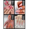 EBANKU 288PCS Clear Dual Nail Forms System Full Cover Nail