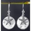 Starfish Earrings with Mother of Pearl - 925 Sterling Silver