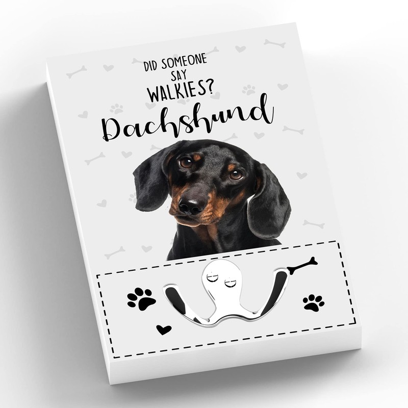 Global Designs Walkies Dachshund Themed Wall Hung Lead Hook Dog