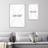 SIGNWIN Framed Canvas Print Wall Art Minimal White Paint Brush